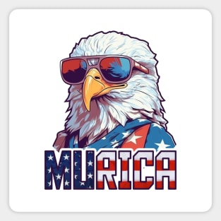 MURICA - Bald eagle number two Magnet